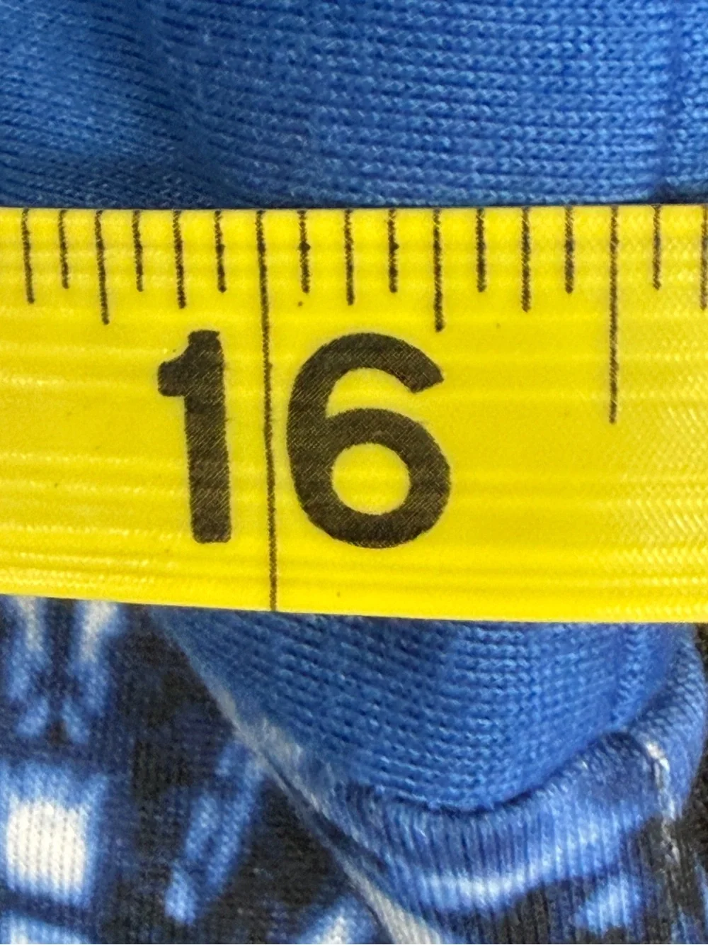 Blue Patterned V-Neck One-Piece Swim Dress - Picture 12 of 15